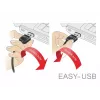 USB-Kabel DeLOCK 83851 USB 2.0 3m USB A Micro-USB B Schwarz