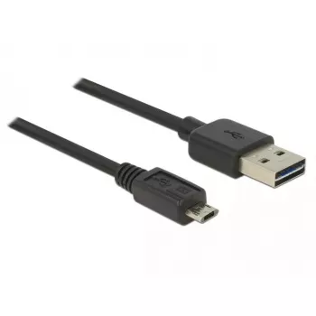 USB-Kabel DeLOCK 83851 USB 2.0 3m USB A Micro-USB B Schwarz