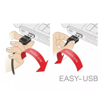 USB-Kabel DeLOCK 83856 USB 2.0 2m USB A Micro-USB B Schwarz