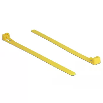 Lösbarer Kabelbinder DELOCK 18760 — Nylon, 150×7,5 mm, Gelb, 100 Stück