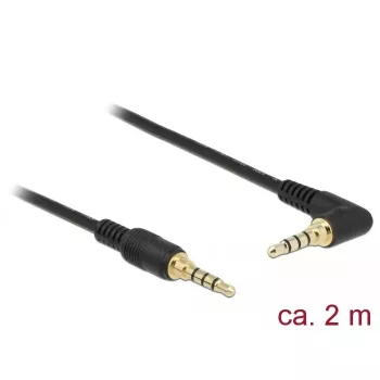 Audiokabel DeLOCK 85613 2m 3,5 mm Schwarz