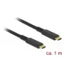 USB-Kabel DeLOCK 85207 USB 3.2 Gen 2 1m USB-C Schwarz