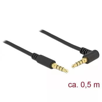 Audiokabel DeLOCK 85607 0,5 m 3,5 mm schwarz