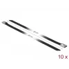 Kabelbinder DeLOCK 18814 Edelstahl Schwarz 300 mm 10 St.