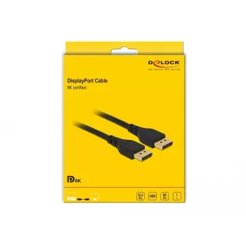 DisplayPort-Kabel DeLOCK 85909 8K 60 Hz 1 m