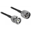 Koaxialkabel LMR195 DeLOCK 90425 10 m Schwarz Grau