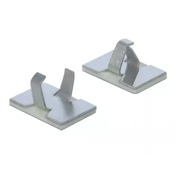 Kabelhalter DeLOCK 60183 Silber 10 Stück