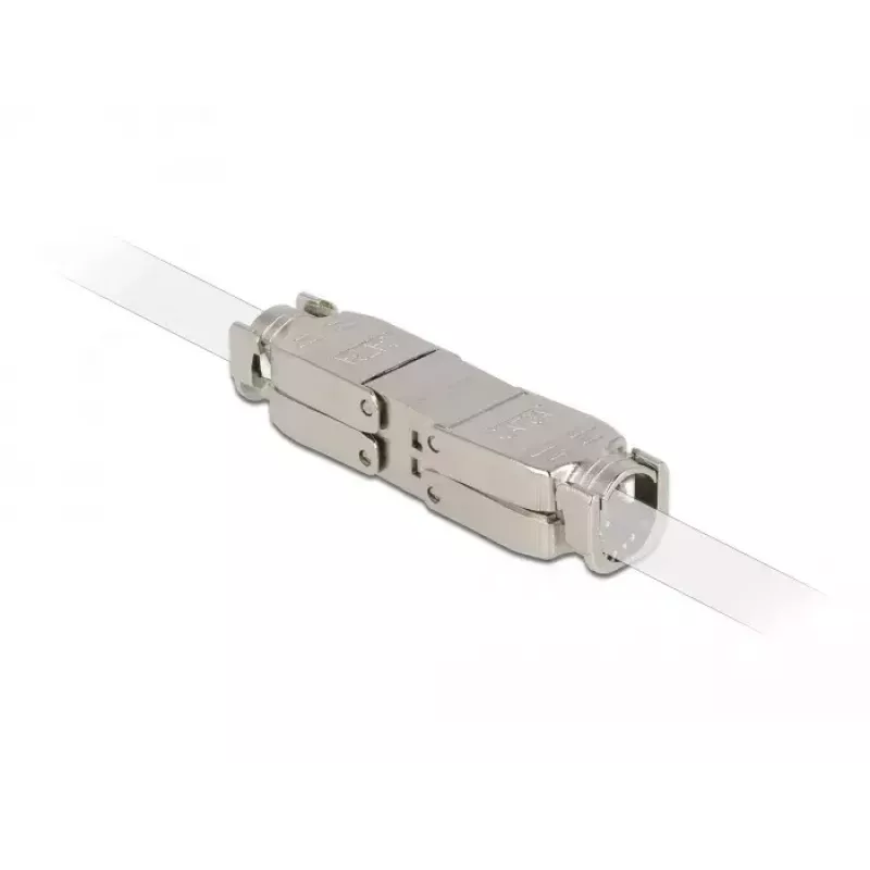 Koppler für Netzwerkkabel DeLOCK Cat.6A STP werkzeugfrei