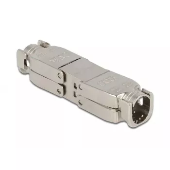 Koppler für Netzwerkkabel DeLOCK Cat.6A STP werkzeugfrei