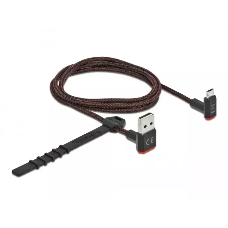 USB-Kabel DeLOCK EASY-USB 2.0 Typ-A auf Micro-B 1m Schwarz