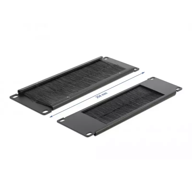 Brush panel DeLOCK 10 Zoll Kabelmanagement-Bürstenleiste 2U schwarz