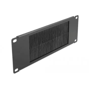 Brush panel DeLOCK 10 Zoll Kabelmanagement-Bürstenleiste 2U schwarz