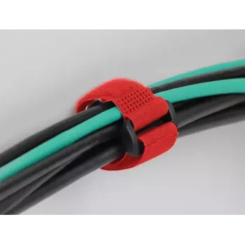 Klett-Kabelbinder DeLOCK 19550 Rot 3 Stück