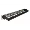 Patch Panel DeLOCK 19 Zoll 24 Port mit Kabelführungsschiene
