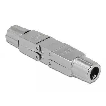 Koppler für Netzwerkkabel DeLOCK Cat.6 STP werkzeugfrei