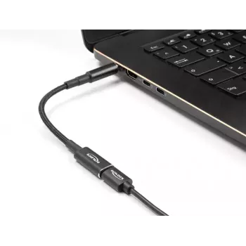 DeLOCK Adapterkabel USB Typ-C Buchse auf Dell 7,4 x 5,0 mm Stecker 15 cm