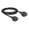 Netzwerk-Verlängerungskabel DeLOCK Cat.6A 2m Schwarz