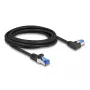 Netzwerkkabel DeLOCK RJ45 Cat.6A S/FTP 3m Schwarz