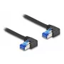Netzwerkkabel DeLOCK RJ45 Cat.6A S/FTP 0,5 m Schwarz