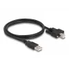 DeLOCK Kabel USB 2.0 Typ-A Stecker auf Typ-B Stecker mit Schrauben 1 m