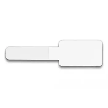 DeLOCK Mini-Klett-Kabelhalter L 90 mm x B 24 mm selbstklebend 10 Stück weiß