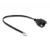 DeLOCK Kabel RJ10-Stecker auf RJ10-Buchse 30 cm schwarz