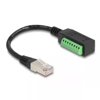 DeLOCK RJ45-Kabel Kat.5e-Stecker auf Klemmleistenadapter 21,5 cm