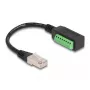 DeLOCK RJ45-Kabel Kat.5e-Stecker auf Klemmleistenadapter 21,5 cm