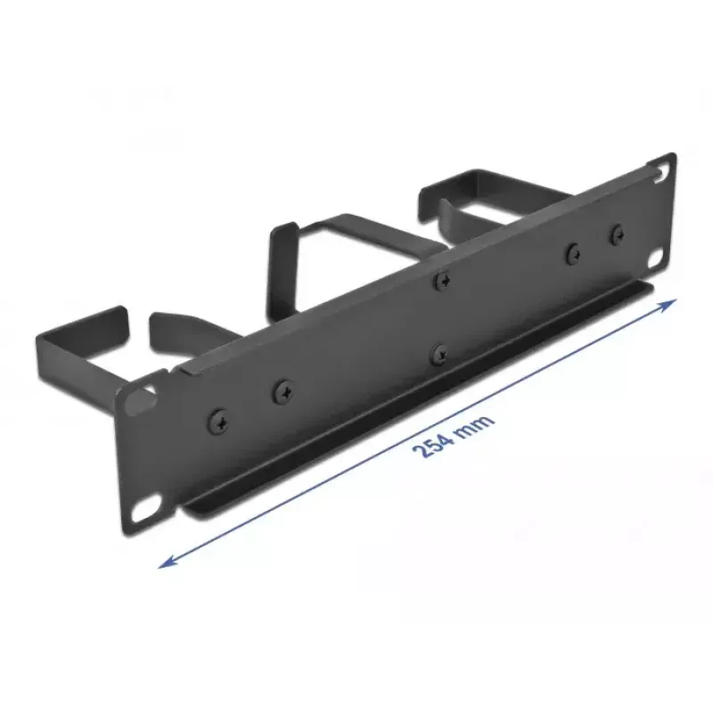 Kabelmanagement-Panel DeLOCK 10 Zoll 66847 mit 3 Metallhaken