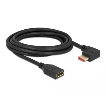 DisplayPort-Verlängerungskabel DeLOCK 87079 3 m 8K 60 Hz abgewinkelt
