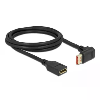 DisplayPort Verlängerungskabel DeLOCK 90° nach oben abgewinkelt 8K 60 Hz 2 m