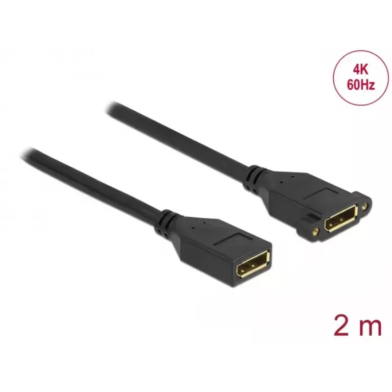 DisplayPort-Kabel Buchse auf Buchse für Panelmontage DeLOCK 87101
