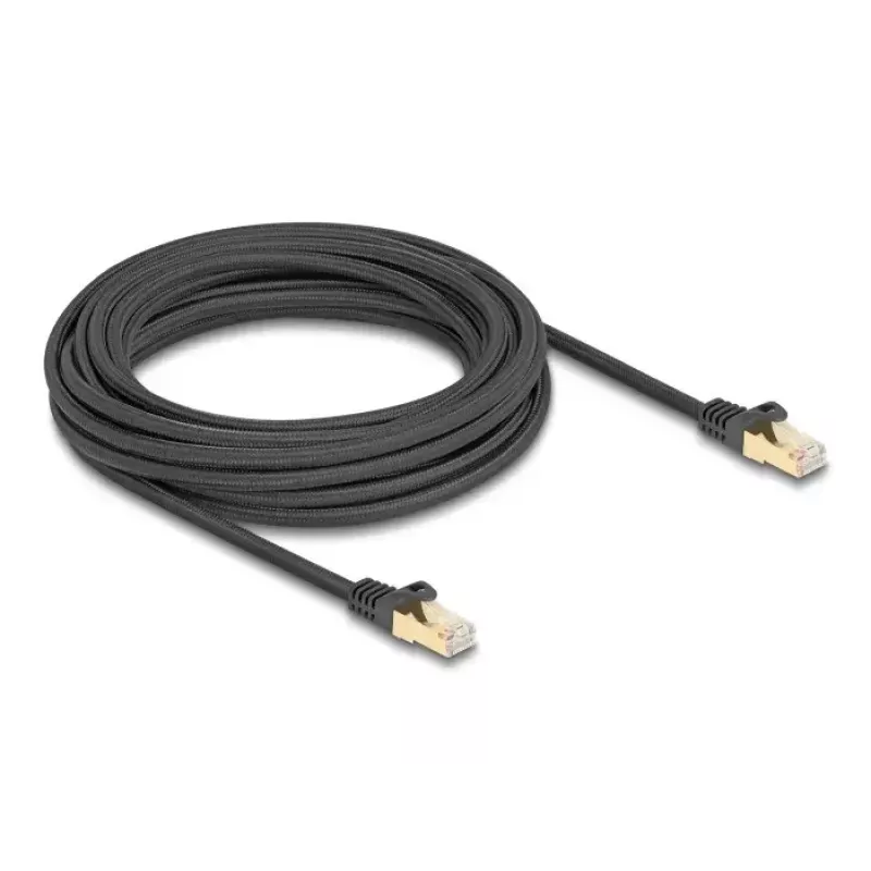 DeLOCK RJ45 Netzwerkkabel Cat.6A S/FTP 7,5m Schwarz