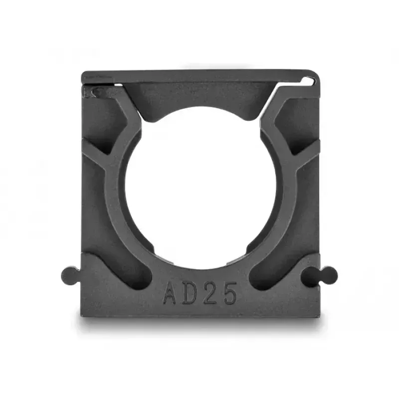 Kabelhalterung DeLOCK 60486 25 mm schwarz 4 Stück
