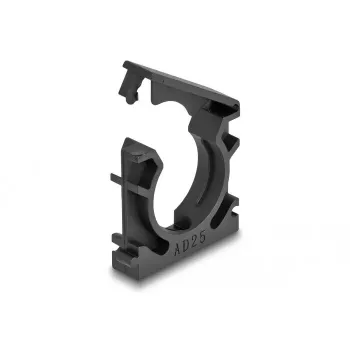 Kabelhalterung DeLOCK 60486 25 mm schwarz 4 Stück