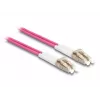 DeLOCK Glasfaserkabel LC Duplex auf LC Duplex OM4 2m