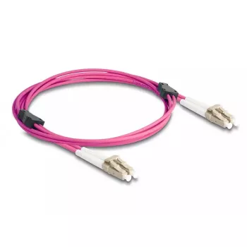 DeLOCK Glasfaserkabel LC Duplex auf LC Duplex OM4 2m
