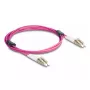 DeLOCK Glasfaserkabel LC Duplex auf LC Duplex OM4 2m