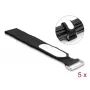 Kabelbinder-Befestigung DeLOCK 19608 Klettverschluss 305x25mm schwarz 5 Stück