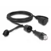 DeLOCK Netzwerkkabel RJ45-Stecker auf RJ45-Stecker Cat.6 STP 2m IP68