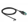 DeLOCK PoweredUSB-Kabel Stecker 12 V auf DC 5,5 x 2,1 mm Stecker abgewinkelt 2 m