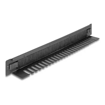 Bürstenleiste DeLOCK 66552 Schwarz Metall 48 mm Breite 482 mm Tiefe 44,4 mm Höhe