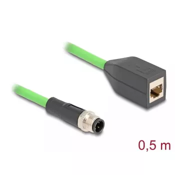 DeLOCK Industrie-Netzwerkzubehör 60571 Kabellänge 0,5 m Zertifizierung UL 94