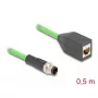 DeLOCK Industrie-Netzwerkzubehör 60571 Kabellänge 0,5 m Zertifizierung UL 94