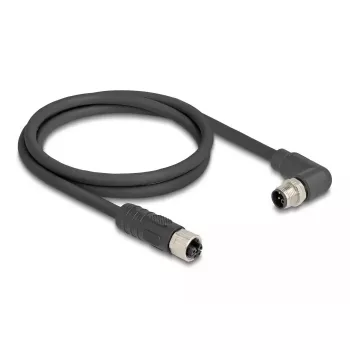 DeLOCK Sensor-/Aktorkabel 80529 2 m RST M12 Schwarz