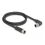 DeLOCK Sensor-/Aktorkabel 80529 2 m RST M12 Schwarz