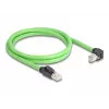Netzwerkkabel DeLOCK RJ45 Cat.6A Stecker zu Stecker abgewinkelt 1m Grün
