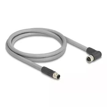 DeLOCK Sensor-/Aktor-Kabel 3 m RST M12 Grau 80544