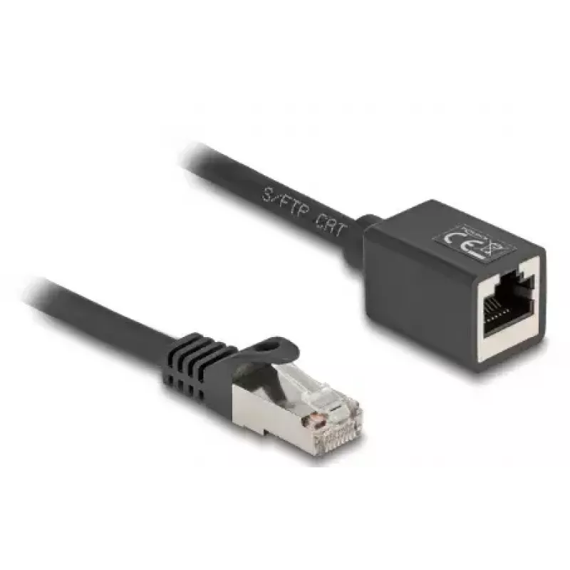 Netzwerkkabel DeLOCK 90320 RJ-45 Cat6a 1 m Schwarz