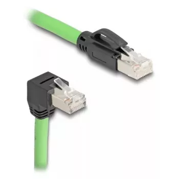 Netzwerkkabel DeLOCK 80897 RJ-45 Cat6a 5 m Schwarz Grün